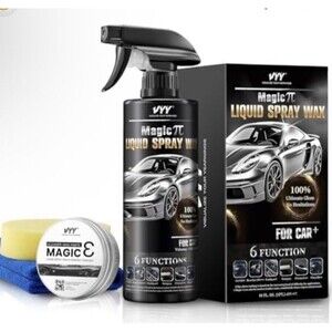 VYY Magic Liquid Spray Wax For Car 6 Function 16 fl. oz Kit